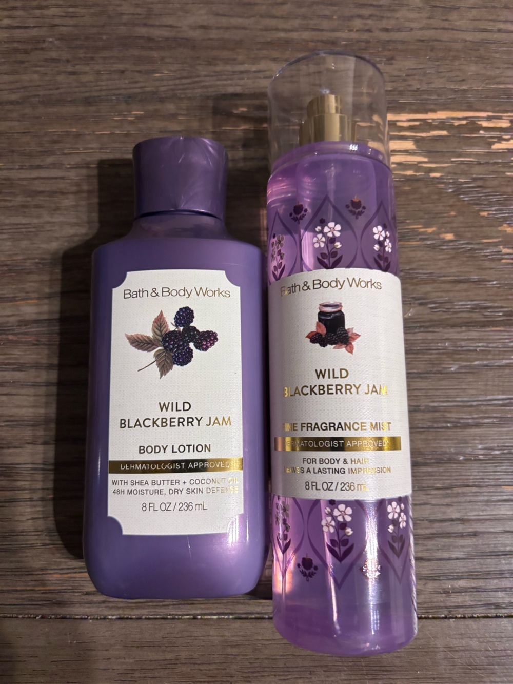 Bath & Body Works Wild Blackberry Jam Lotion & Mist - Purple